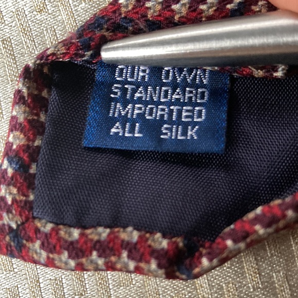 Vintage Village Ltd of Salt Lake City Equestrian Polo Design Men’s Silk Tie - Picture 8 of 8